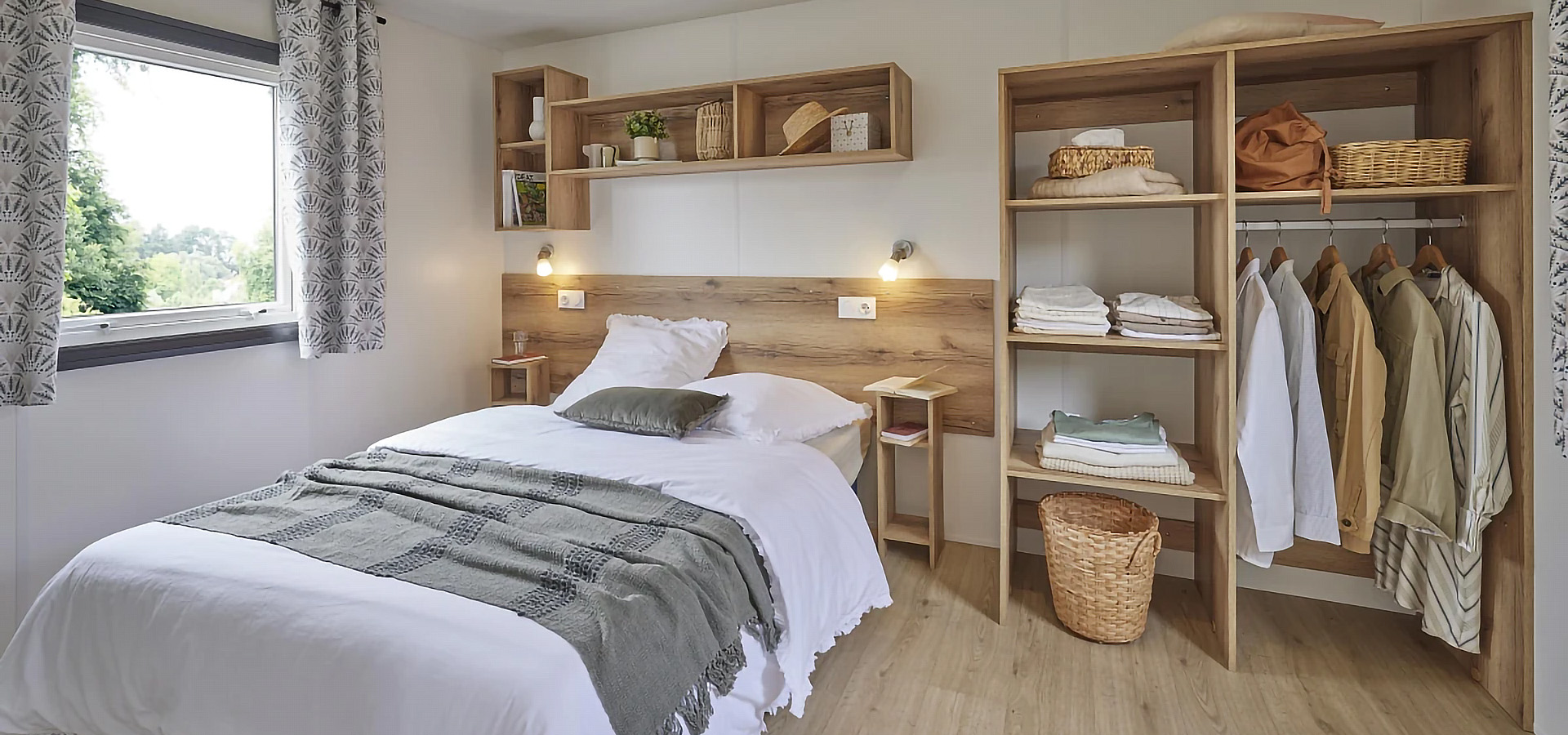 Camping la vetta bungalow PMR chambre principale